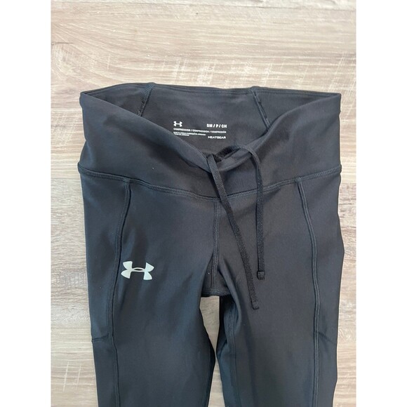 NWOT Under Armour Leggings Black size S compression pants - Picture 2 of 3